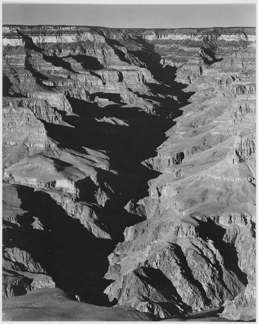 Adams - Grand Canyon South Rim: Artist: Ansel Adams - Title: Grand Canyon South Rim - Medium: Fine Art Reproduction Giclee on Canvas - Image Size: Approximately 20 inches x 16 inches - Unframed on Unstretched Canvas - Biography: As 