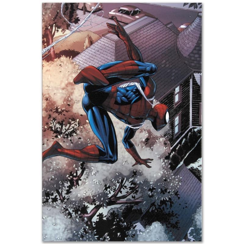 The Amazing Spider-Man Family #7 by Marvel Comics: A piece of comic book history, this limited edition, from original art by Val Semeiks, depicting Spider-Man. Valdis "Val" Semeiks is an American comic book artist who has mostly worked for DC and Marv