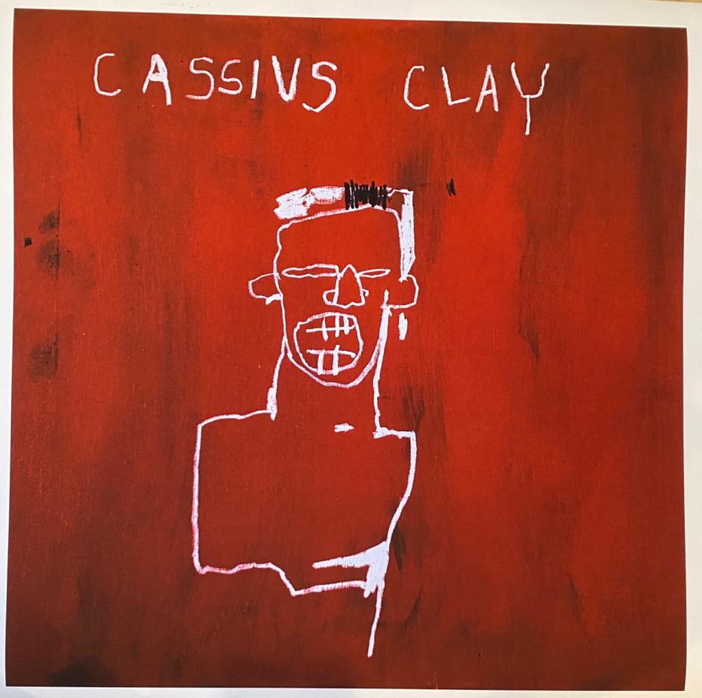 Cassius Clay 1982 - Print by Basquiat: Cassius Clay 1982 - Print by Basquiat. Open Unsigned Giclee on Paper. Dimensions: 22 x 22. Excellent Condition.