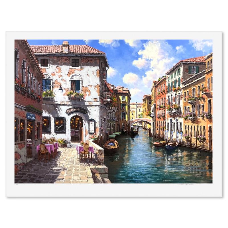 Venetian Colors by Park, S. Sam: "Venetian Colors" is a limited edition printer's proof serigraph on paper by Sam Park, numbered 2/4 and hand signed by the artist. Includes Letter of Authenticity. Measures approx. 38.5" x 50" (border