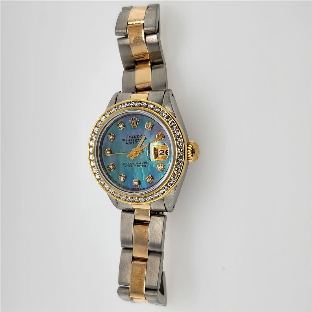 Rolex Women's Oyster Perpetual Datejust Wristwatch: One Rolex Women's Oyster Perpetual Datejust Wristwatch. Since its inception, Rolex has always shown great ambition. In the early part of the 20th century, it believed wristwatches should benefit from 