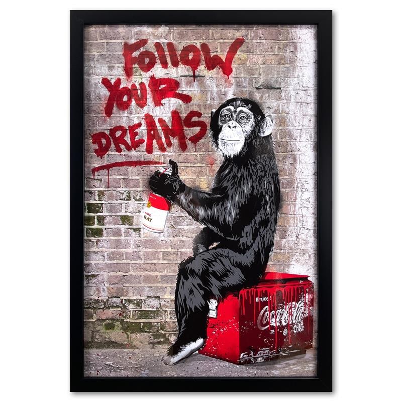 Everyday Life by Mr Brainwash,: "Everyday Life" is an offset lithograph on paper by Mr. Brainwash, bearing the plate signature of the artist. This piece comes custom framed. Measures approx. 33.5" x 23" (frame), 31" x 20.5" (image).