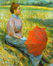 Federico Zandomeneghi - Lady in a Meadow