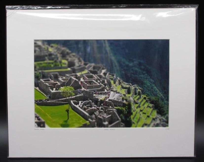 Richard Silver Machu Picchu Peru Andes Mountain: Machu Picchu 4 Certified Photograph, Richard Silver YellowKorner Certified Photograph. Certificate of Authenticity from YellowKorner affixed to the back. Matted Dimensions 16"x20". Protected with Clea