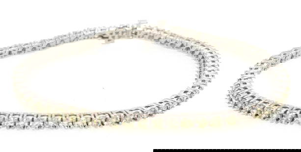 11.12 ctw Diamond Tennis Bracelet - 14KT White Gold: One new 11.12 ctw Diamond Tennis Bracelet - 14KT White Gold. Appraisal Value: $39300. See appraisal for full details.