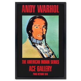 American Indian Series (Black) by Warhol (1928-1987) (1 of 2)
