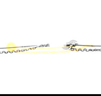 Ball and Chain Stick Pin - Yellow Gold Plated: One yellow gold plated ball and chain stick pin weighing 4.1 grams.