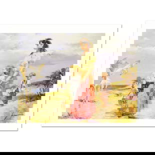 Birds of Paradise by Pino (1939-2010): "Birds of Paradise" is a limited edition giclee on paper by Pino (1939-2010). The piece comes numbered and is hand signed by the artist. Includes Certificate of Authenticity. Measures approximately