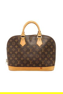 Louis Vuitton Brown Monogram Alma PM Bag: One Louis Vuitton Brown Monogram Alma PM Bag. Item is sold AS-IS. All available information is listed in the description and shown in the photo. Louis Vuitton Brown Monogram Alma PM Bag with top