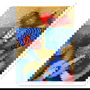 Untitled by Briss Samy: This is a limited edition serigraph on paper by Samy Briss. The piece comes hand signed by the artist numbered and with a letter of authenticity. Measures approximately 16" x 12".
