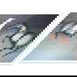 Wild Horses by Salomon (1935 - 2014): "Wild Horses" is a limited edition serigraph on paper by Edwin Salomon (1935-2014). The piece comes hand signed by the artist numbered and with a letter of authenticity. Measures approximately 18.5" x