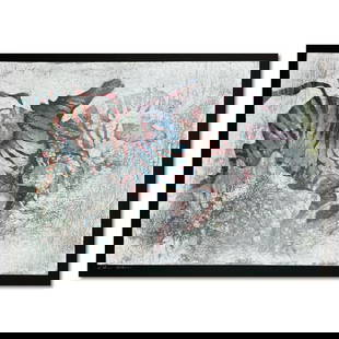 Zebras by Salomon (1935 - 2014): "Zebras" is a limited edition serigraph on paper by Edwin Salomon (1935-2014). The piece comes hand signed by the artist numbered and with a letter of authenticity. Measures approximately 27.5" x 19.5