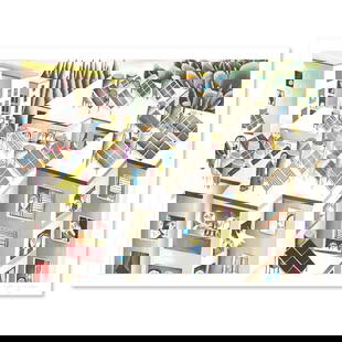 Untitled I by Mahler Yuval: This is a limited edition serigraph on paper by Yuval Mahler. The piece comes hand signed by the artist numbered and with a letter of authenticity. Measures approximately 12" x 16".