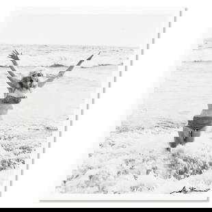 Marilyn Monroe by George Barris (1922-2016): "Marilyn Monroe: The Last Shoot" is a photograph printed from the original negative taken by George Barris (1922-2016), hand signed by the photographer. This photo is part of a series entitled "The La