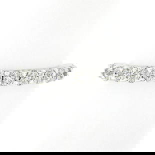 NEW 14k White Gold 1.14 ctw Round Shared Prong Diamond Classic Wedding Band Ring: A new solid 14k white gold band ring, with 13 round brilliant cut natural diamonds (G/H - SI1/SI2 ; 1.14ctw). The ring is size 6.5, weighs a total of 3.14 grams, and measures 2.95mm wide.