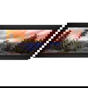 Half Dome Apocalyptic by Jongas: "Half Dome Apocalyptic" is a limited edition giclee on canvas by photographer Jongas numbered and hand signed by the artist. The piece comes custom framed and includes Letter of Authenticity. Measures