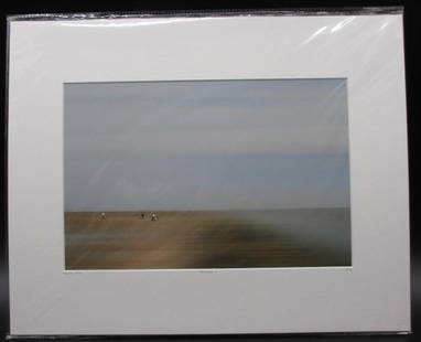 Raphael Halin Frontiere 1 Nature Abstract Sand Beach: Frontiere 1 Certified Photograph, Raphael Halin YellowKorner Certified Photograph. Certificate of Authenticity from YellowKorner affixed to the back. Matted Dimensions 16"x20". Protected with Clear My