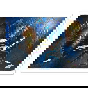 Untitled by Roitman Zina: This is a limited edition serigraph on paper by Zina Roitman. The piece comes hand signed by the artist numbered and with a letter of authenticity. Measures approximately 12" x 18".