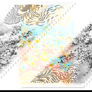 Untitled I by Avram Ben: This is a limited edition on paper by Ben Avram. The piece comes hand signed by the artist numbered and with a letter of authenticity. Measures approximately 24" x 16.5".