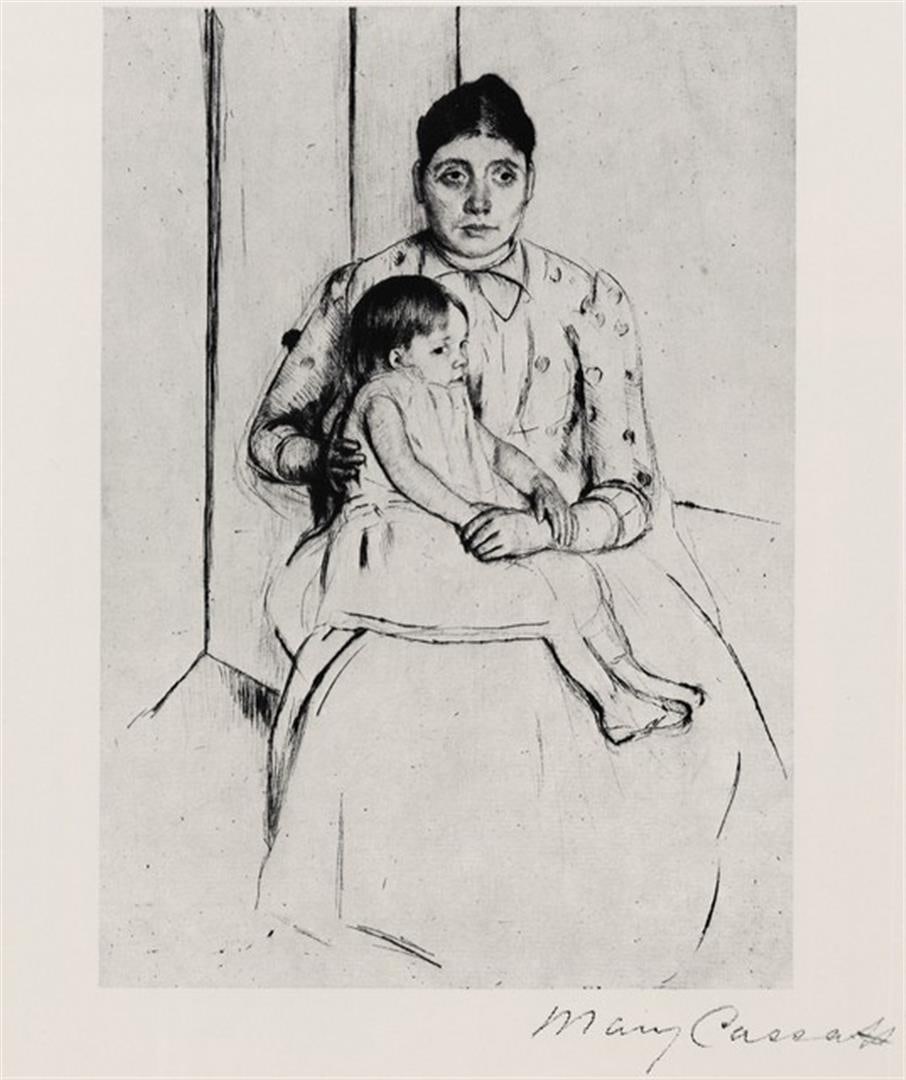 Mary Cassatt - Peace: Artist: Mary Stevenson Cassatt (b. 1844 - 1926) Title: Peace Medium: Fine Art Reproduction Giclee on Canvas Image Size: Approximately 32 inches x 26.75 inches Unframed on Unstretched Canvas Birography