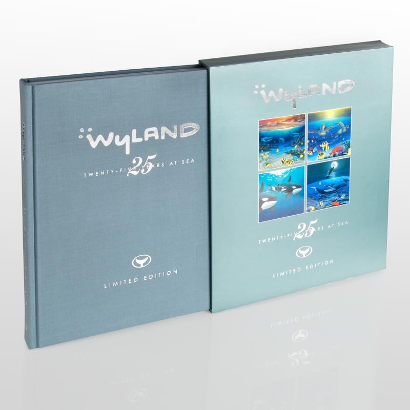 25 Years at Sea by Wyland,: Wyland's exquisite and colorful paintings are expressive, emotive and world-famous. "Wyland: 25 Years at Sea" (2006) authored by John Yow with Preface by Wyland, is a limited edition deluxe Collector'