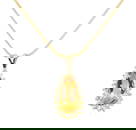 6.00 ctw Imperial Topaz And Diamond Pendant & Chain - 18KT Yellow Gold