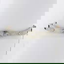 Antique Art Deco 18K TT Gold.37 ctw Diamond Engraved Hinged Open Bangle Bracelet