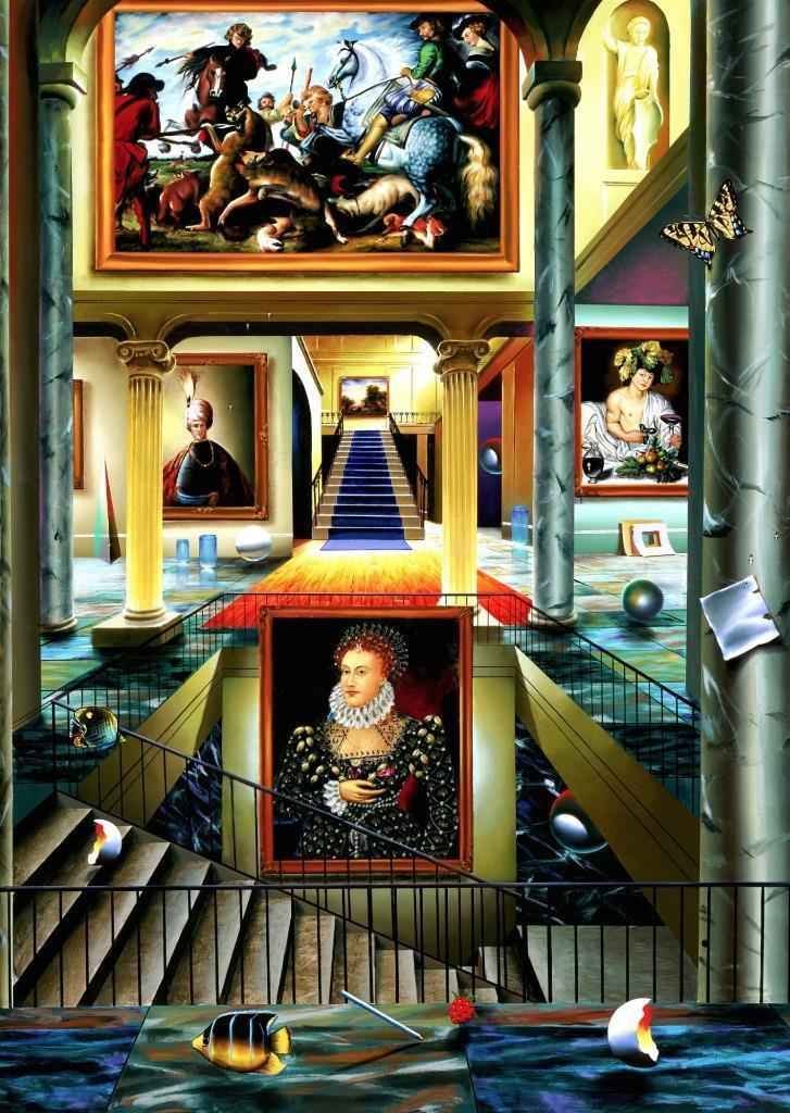 The Beginning Middle Panel AP by Ferjo: The Beginning Middle Panel AP by Ferjo. Limited Hand Signed Giclee on canvas. Dimensions: 38 x 27. Excellent Condition.