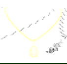 0.04 ctw Diamond and Pearl Pendant & Chain - 14KT Yellow Gold