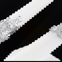 1.23 ctw H COLOR SI3 CLARITY CENTER Diamond Platinum Ring (2.22 ctw Diamonds)