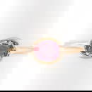 NEW 14k Rose Gold 1.29 ctw GIA Oval Orangy Pink Sapphire Bezel Solitaire Ring