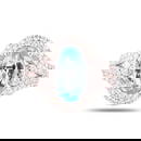 3.37 ctw Aquamarine and 1.21 ctw Diamond Platinum Ring