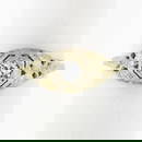 Antique Art Deco 18k Gold 0.26 ctw European Diamond Lambert Bros Filigree Ring