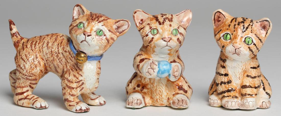 Basil Matthews English Pottery Kitten Figurines, 3 (1 of 3)