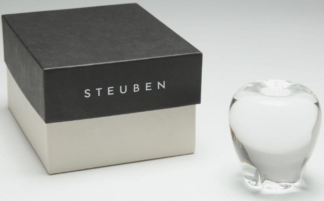 Steuben Crystal Apple-Form Paperweight (1 of 6)