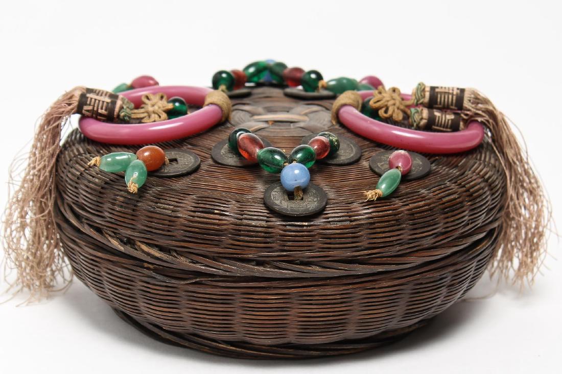 Antique Chinese Sewing Basket, ca. 1920 (1 of 3)