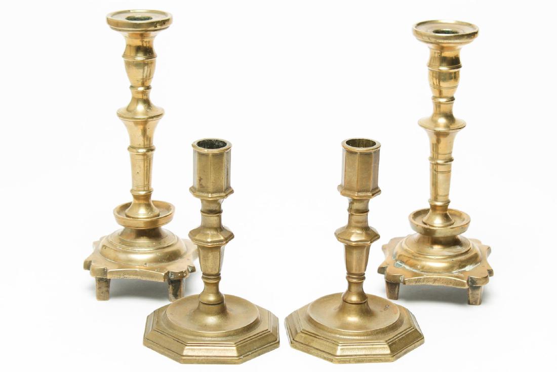 Gilt Bronze Candlesticks, 4 (1 of 3)