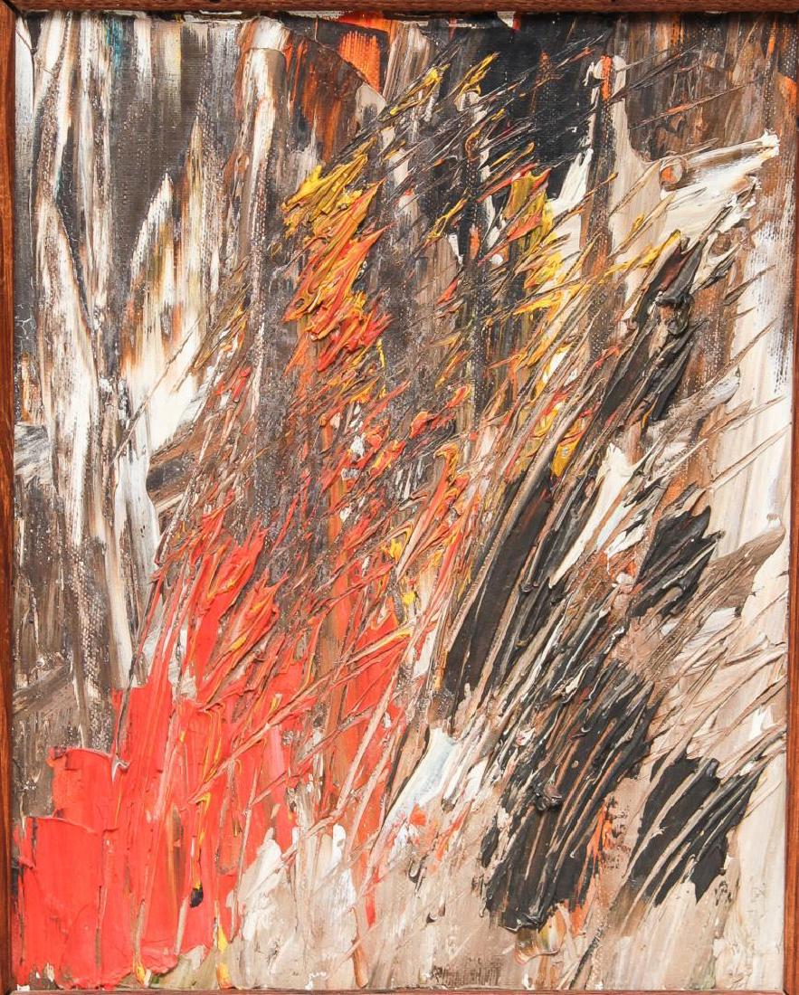Abstract Expressionist Oil- Signed Homer Costello (1 of 3)
