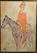 After Pablo Picasso- Pochoir, "Arlequin a Cheval"