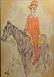 After Pablo Picasso- Pochoir, "Arlequin a Cheval" - 2