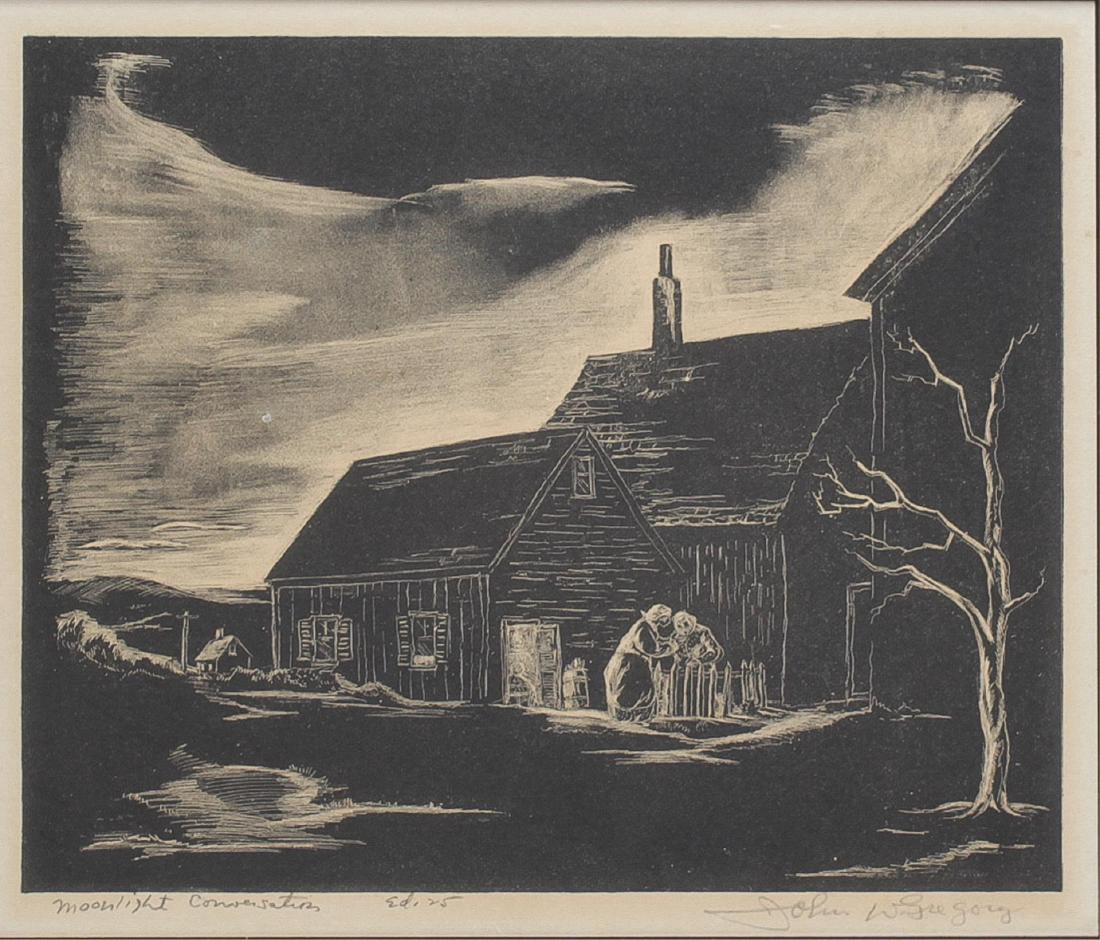 John W. Gregory (American, 1903-1992)- Litho (1 of 4)