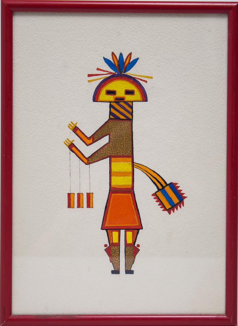 Native American Indian School- Watercolor on Paper (1 of 1)