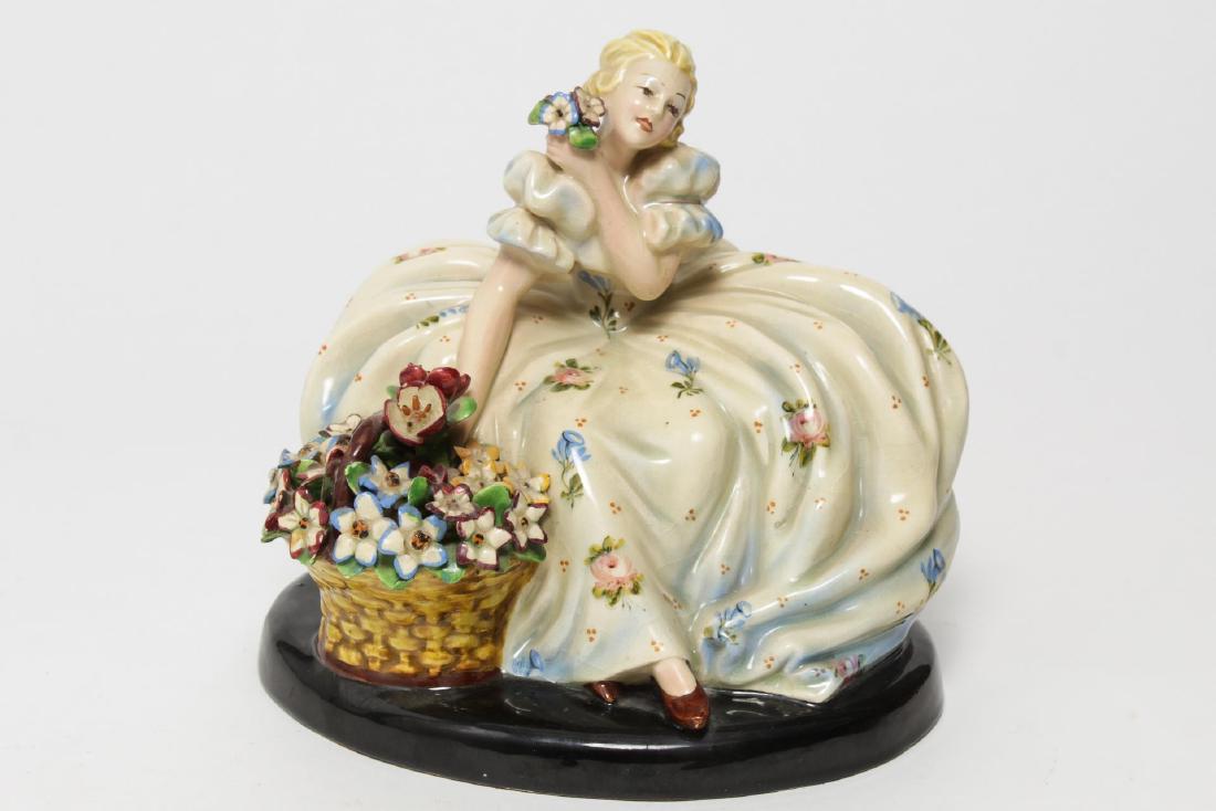 Italian Sebellin Pottery Figurine, Vintage (1 of 7)