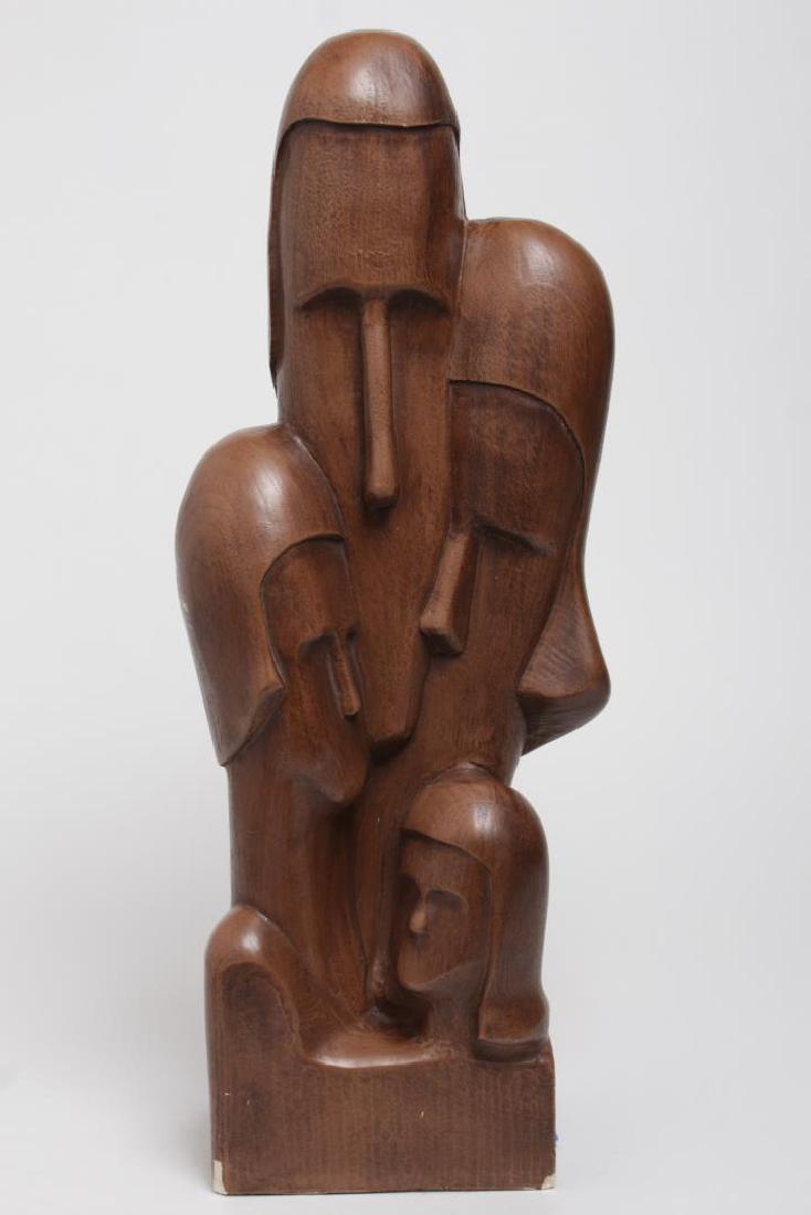 Mid-Century Faux-Bois Sculpture Signed Smilow (1 of 6)