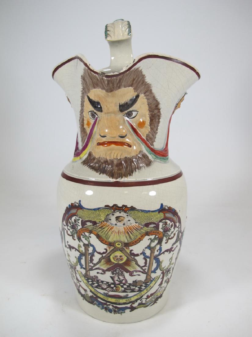 Antique English Masonic Georgian water jug (1 of 8)