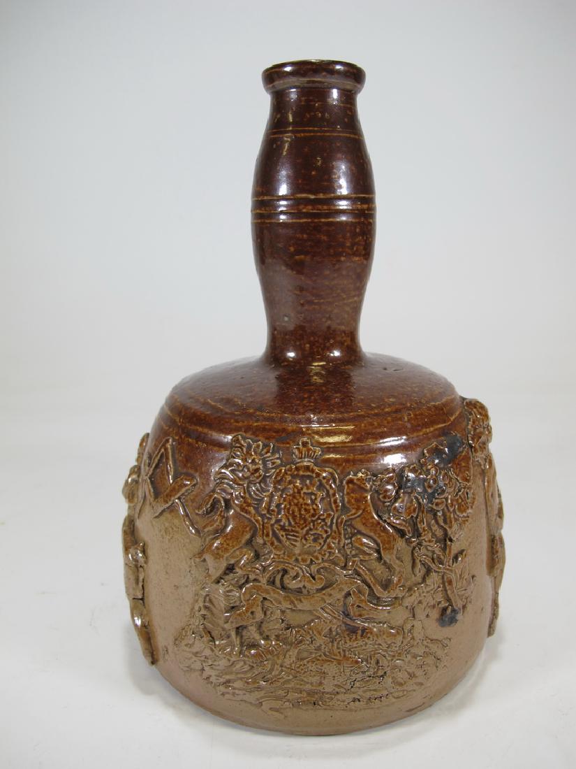 Antiquel Masonic salt glazed stoneware decante (1 of 7)