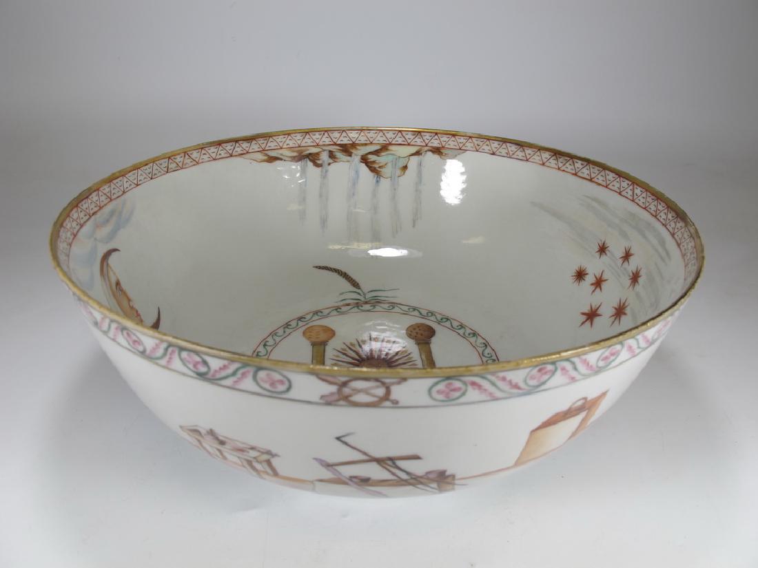 18/19th C. Chinese export Masonic porcelain bowl (1 of 7)