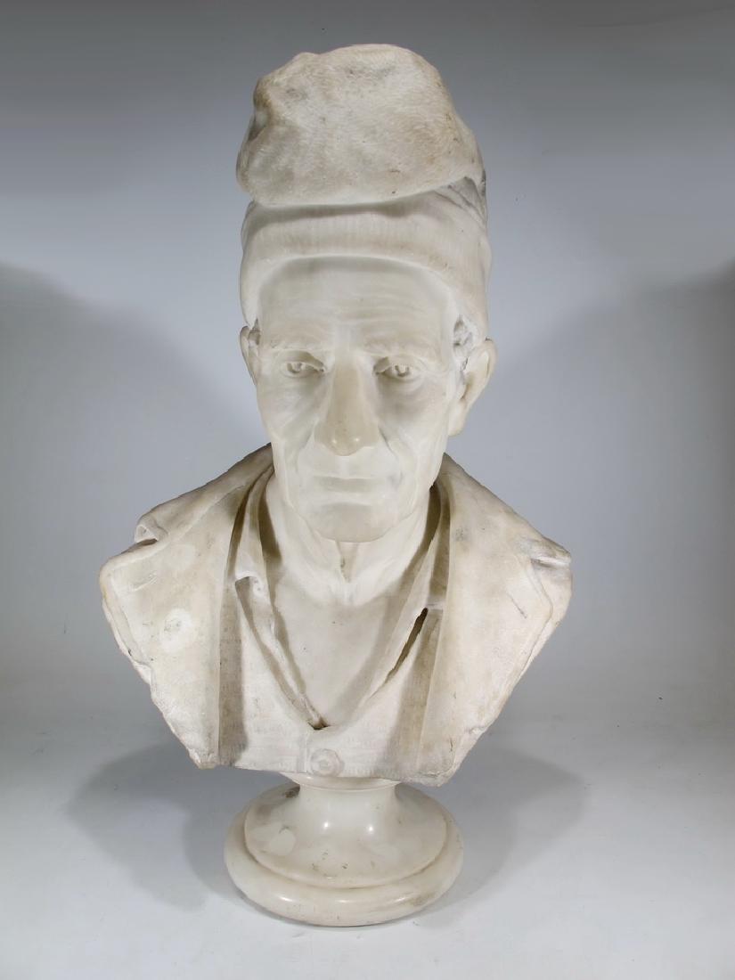 Signed F. FABIANI, Genova, Italy marble bust (1 of 9)