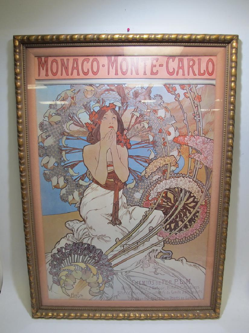 Huge Alphonse Mucha modern framed poster (1 of 6)