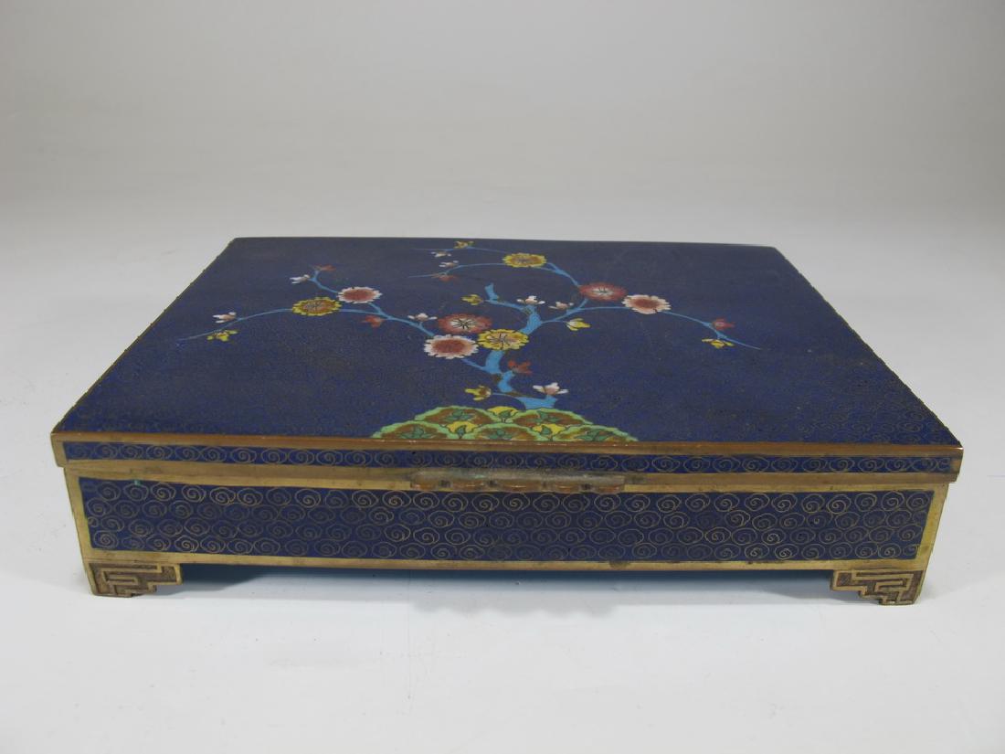 Antique Chinese cloisonne box with cards (1 of 8)